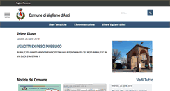 Desktop Screenshot of comune.vigliano.at.it