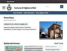 Tablet Screenshot of comune.vigliano.at.it